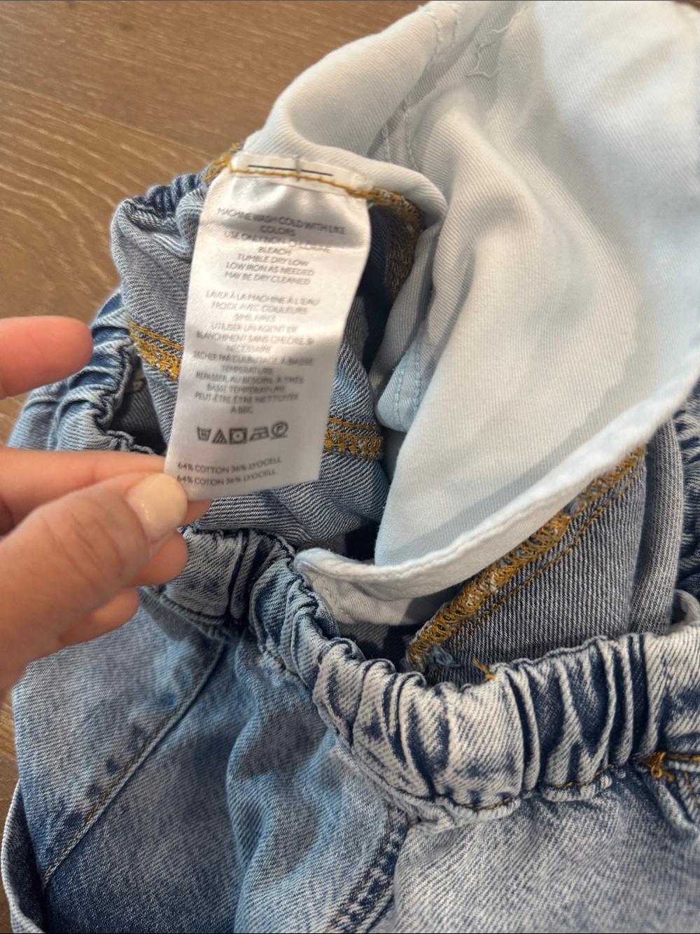 Pilcro Blue Denim Barrel Leg Jogger Jeans Size Small - Picture 5 of 8